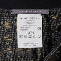 René Lezard Shimmering flared skirt in a tweed look