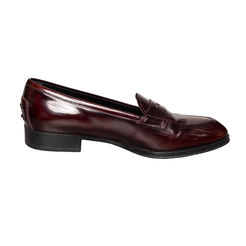 Tod's Classic Penny Loafers in Bordeaux