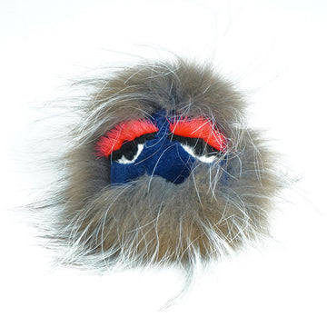 Fendi bag charm "Bugs" made of fur
