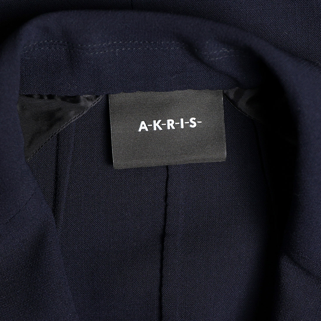 Akris double face blazer with leather collar