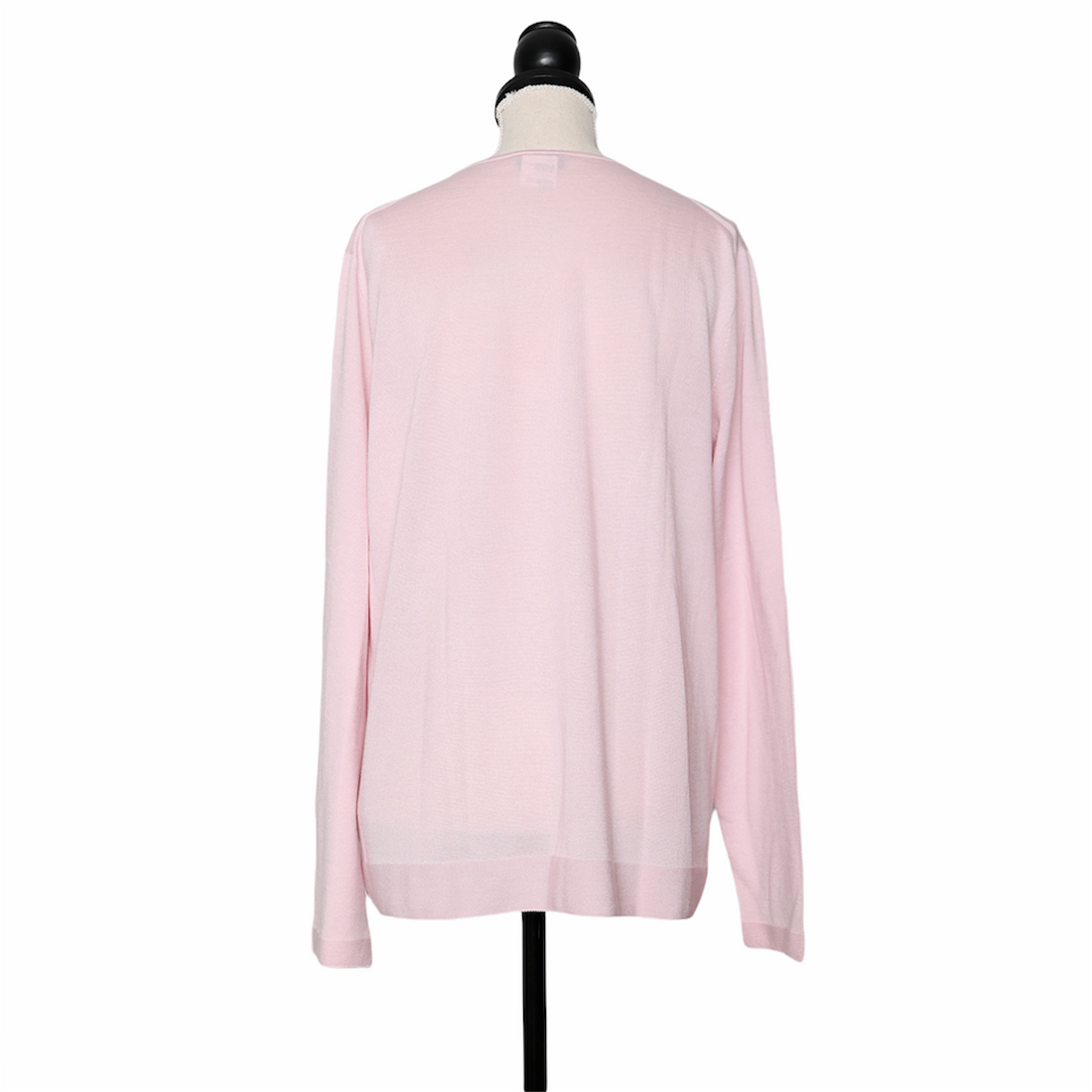 Akris cashmere and silk crew neck sweater with long sleeves - Pink