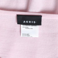 Akris cashmere and silk crew neck sweater with long sleeves - Pink