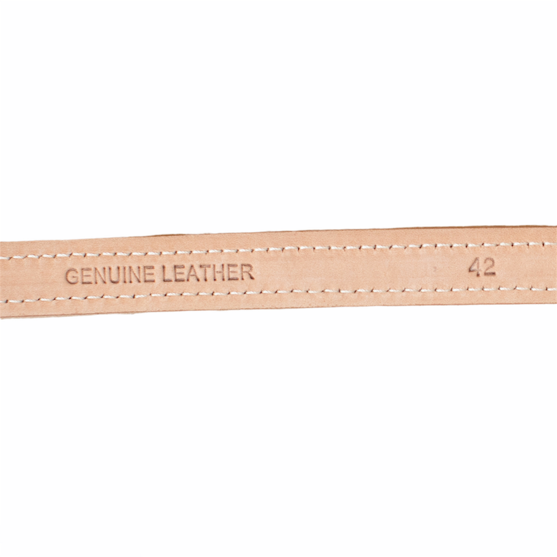 Akris Slim Leather Belt with Trapeze Buckle - Beige