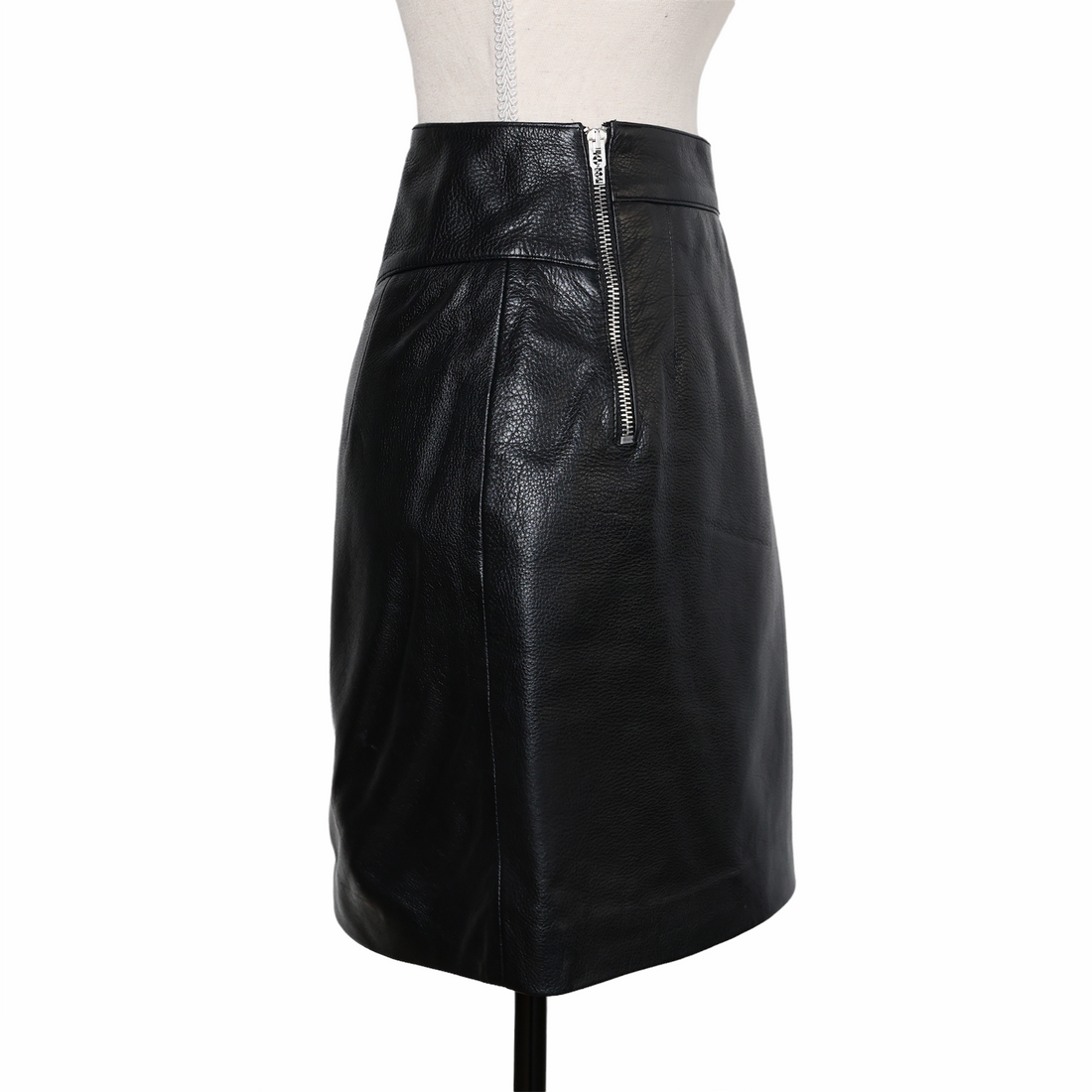 Alexander McQueen leather mini skirt