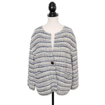 Bruno Manetti knitted blazer with lurex