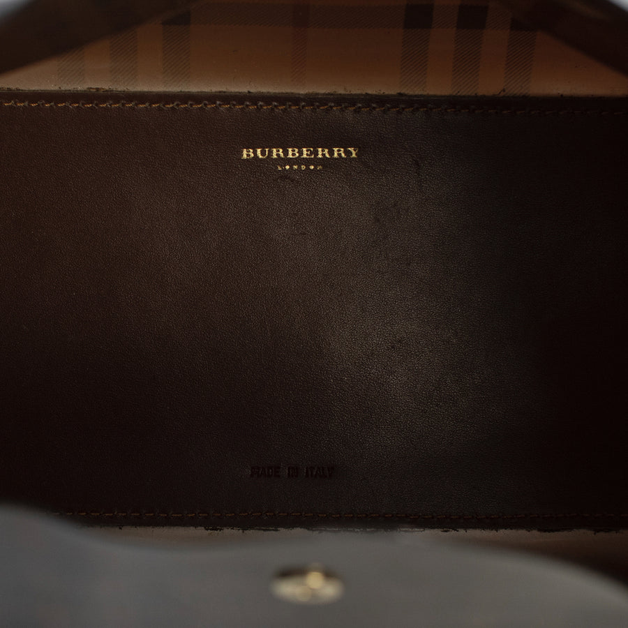 Burberry Nova Plaid vinyl leather