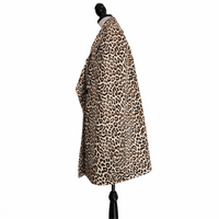 Carven Mantel mit Leopardenmuster