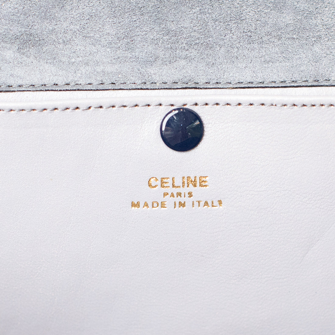 Celine Gray vintage suede pouchette