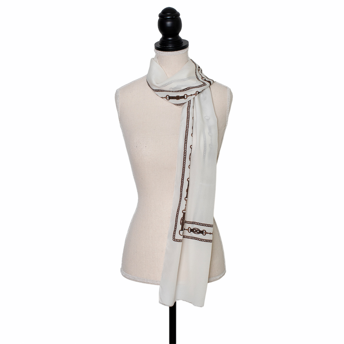 Celine silk scarf with signature print