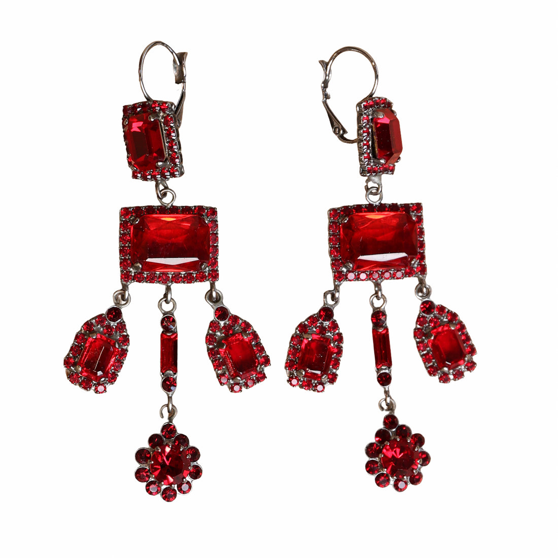 Art Deco style chandelier earrings