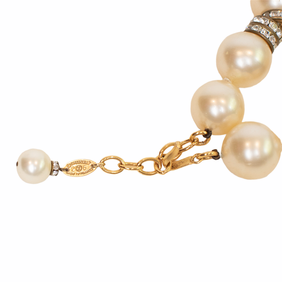 Chanel Vintage Perlen-Choker mit Strassverzierungen
