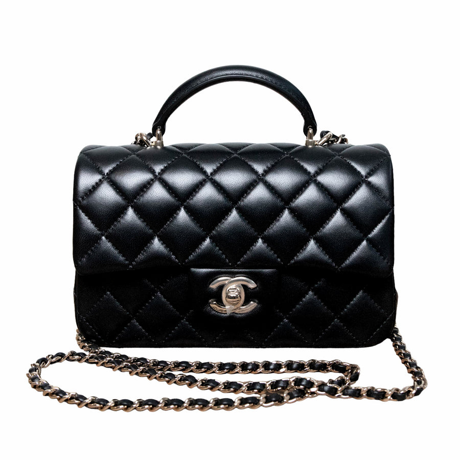 Chanel Classic Mini Flapbag Discount with handle and CC clasp