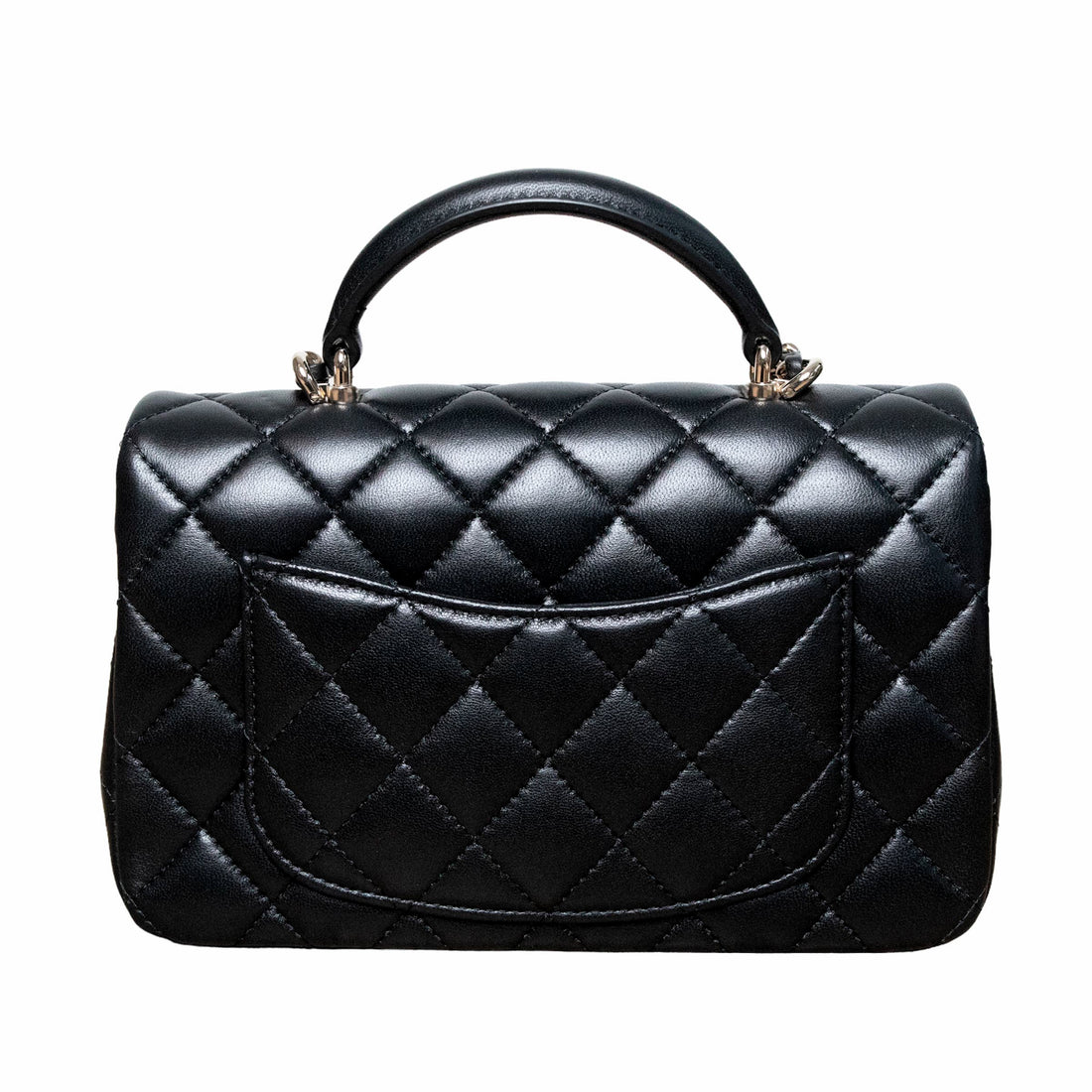 Chanel Klassische Mini Flapbag Rabat mit Griff und CC-Schließe
