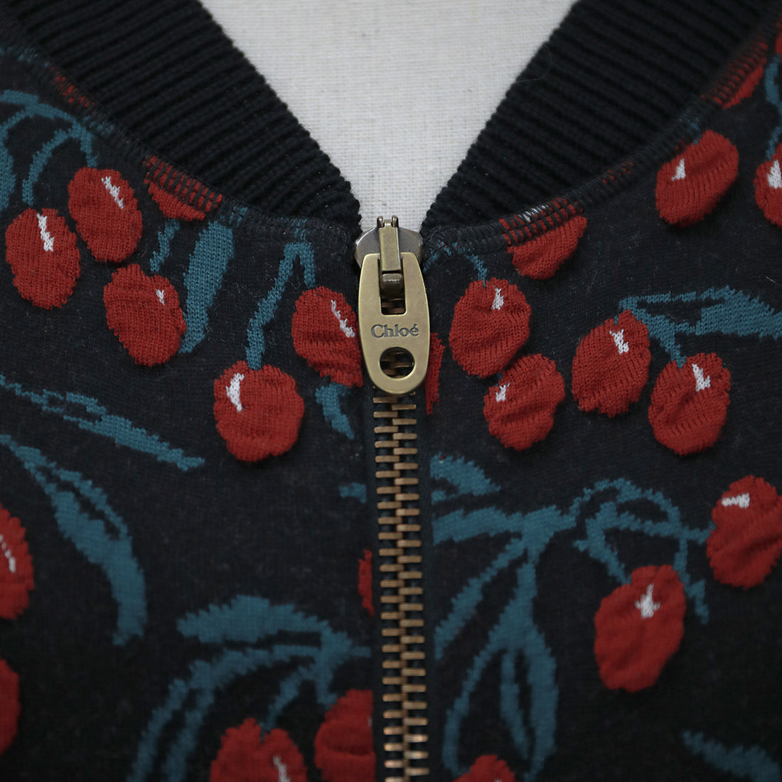 Chloé cardigan with cherry pattern