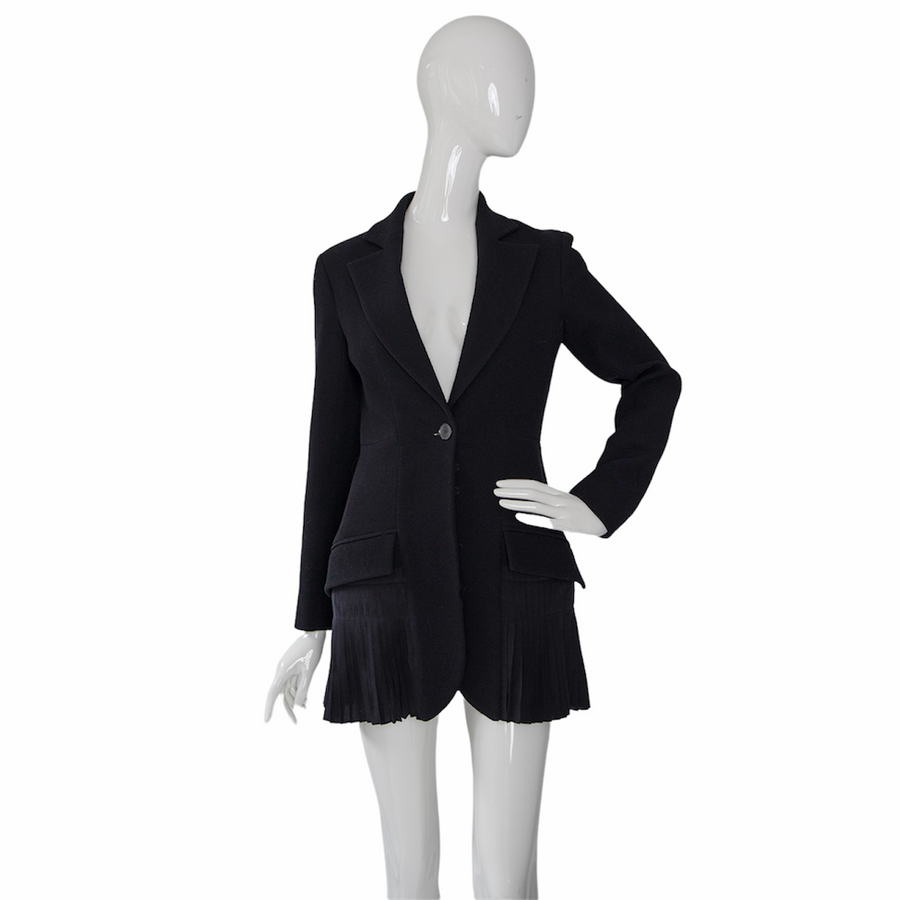 Christian Dior blazer with patch pockets and pleated details