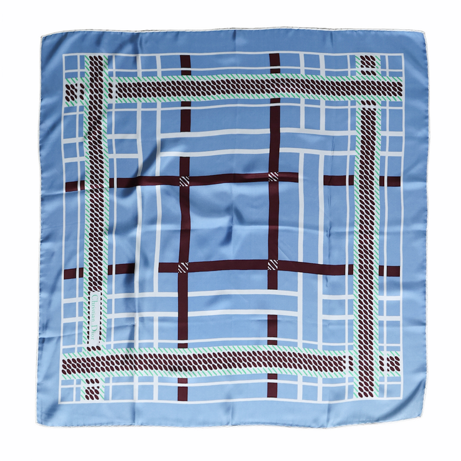 Christian Dior silk scarf with geometric print