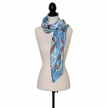 Christian Dior silk scarf with geometric print