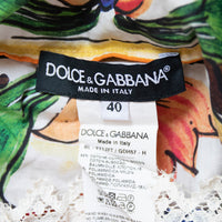 Dolce & Gabbana Gemustertes Off-Shoulder-Top mit Spitzendetails