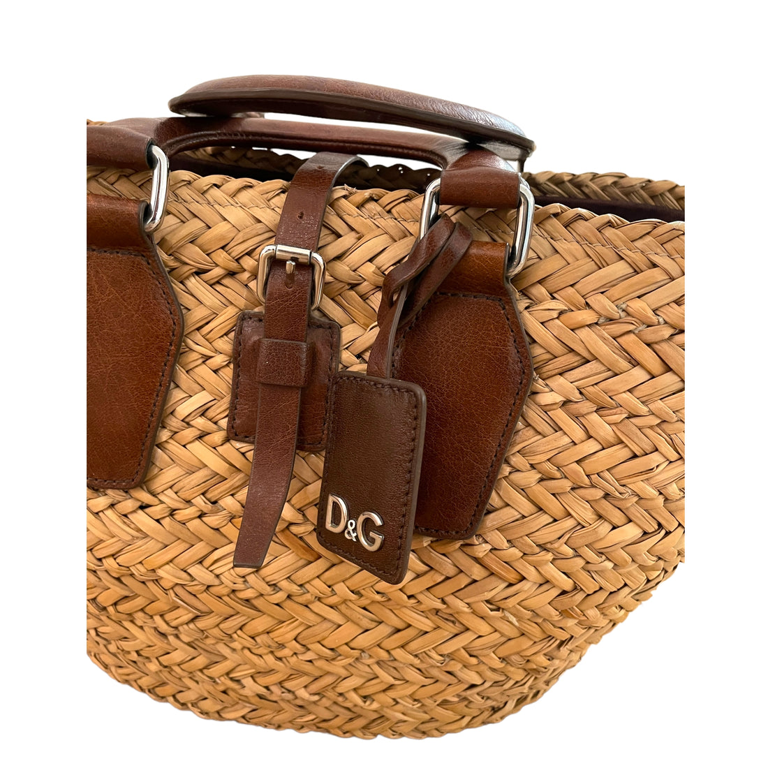 Dolce&amp;Gabbana basket bag with leather handles
