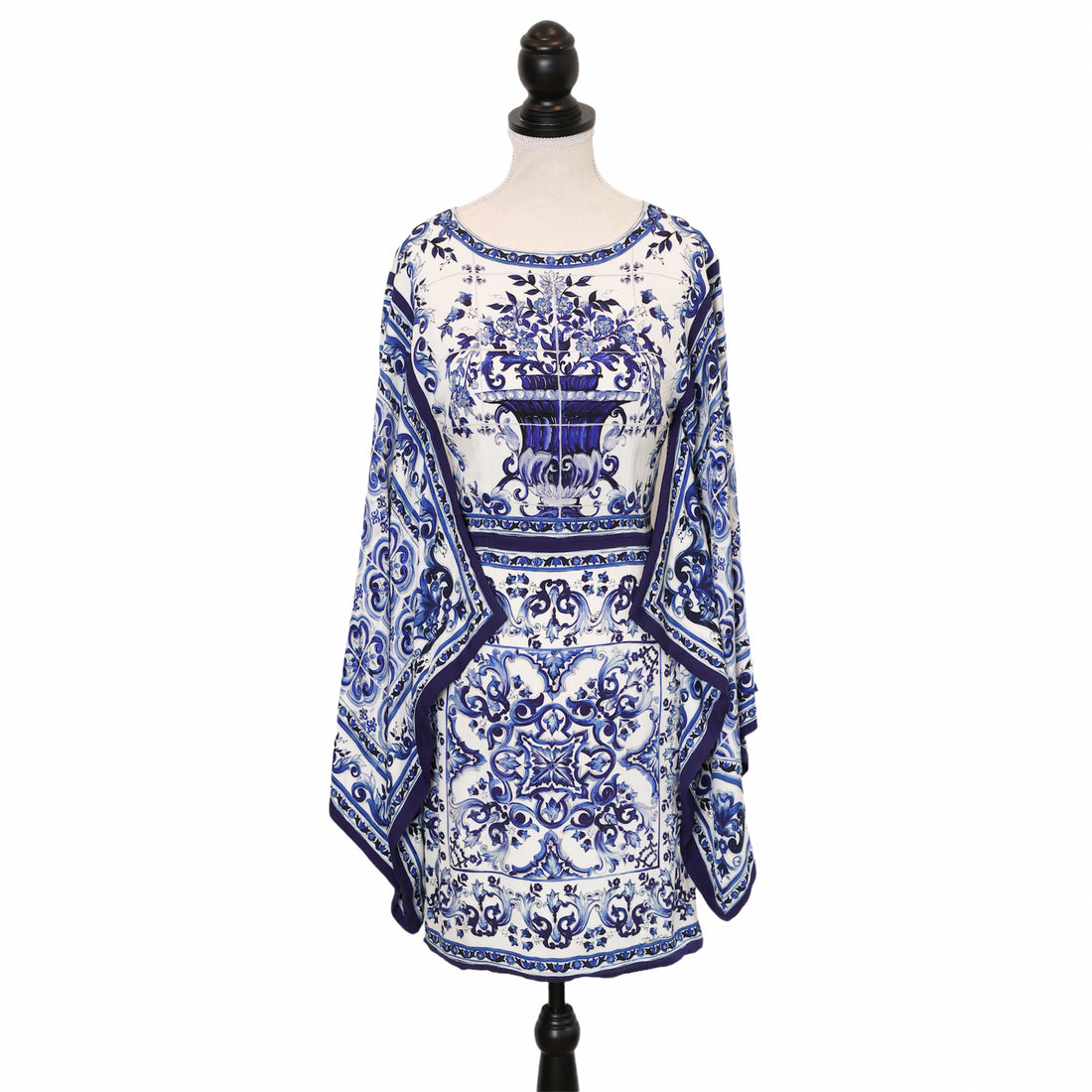 Dolce&Gabbana mini dress with majolica print