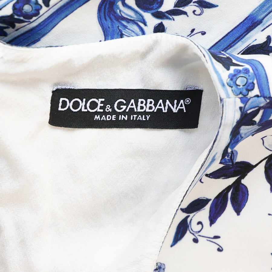 Dolce&Gabbana Minikleid mit Majolica-Print