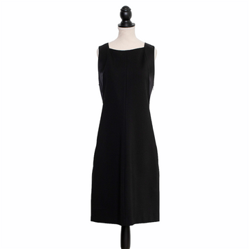 Dorothee Schumacher sleeveless dress with satin details and side pockets