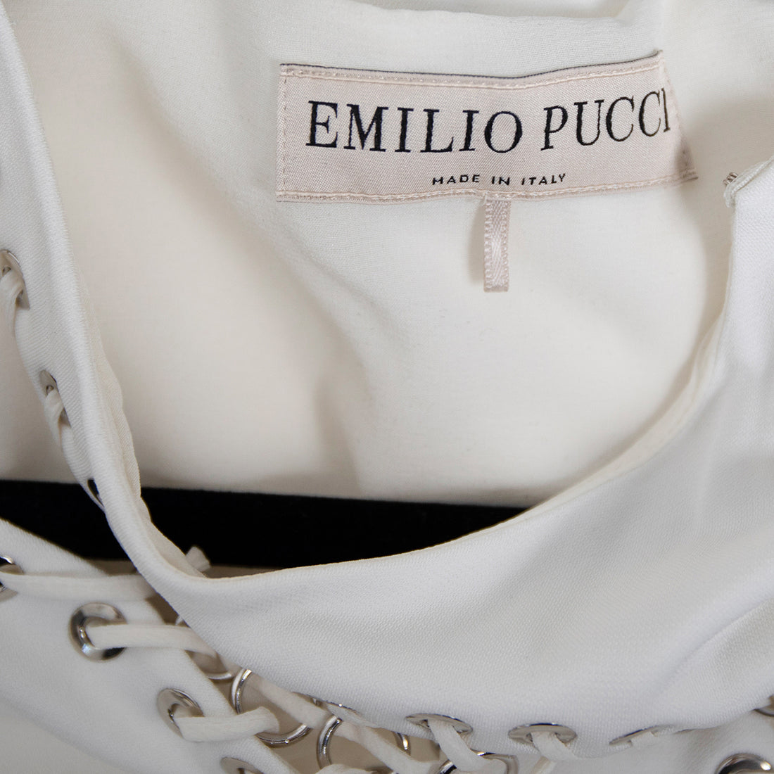 Emilio Pucci evening dress with cut-out details on the shoulder