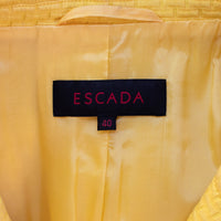Escada Vintage Blazer in 80's style with logo buttons and patch pockets