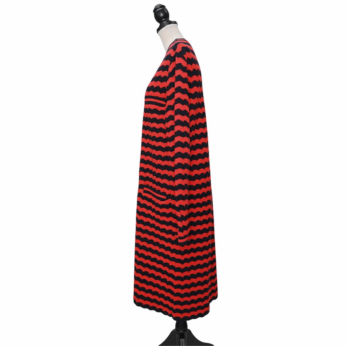 GUCCI long striped wool cardigan