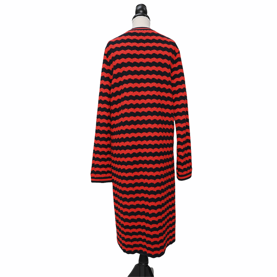 GUCCI long striped wool cardigan
