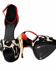 Giuseppe Zanotti high heels with leopard print made of pony fur-150