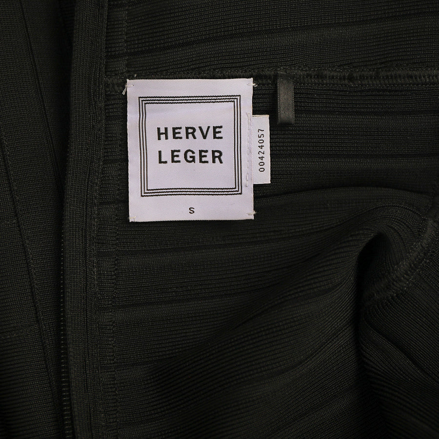 Hervé Léger Bodycon Stretchkleid mit aufwändigen Verzierungen