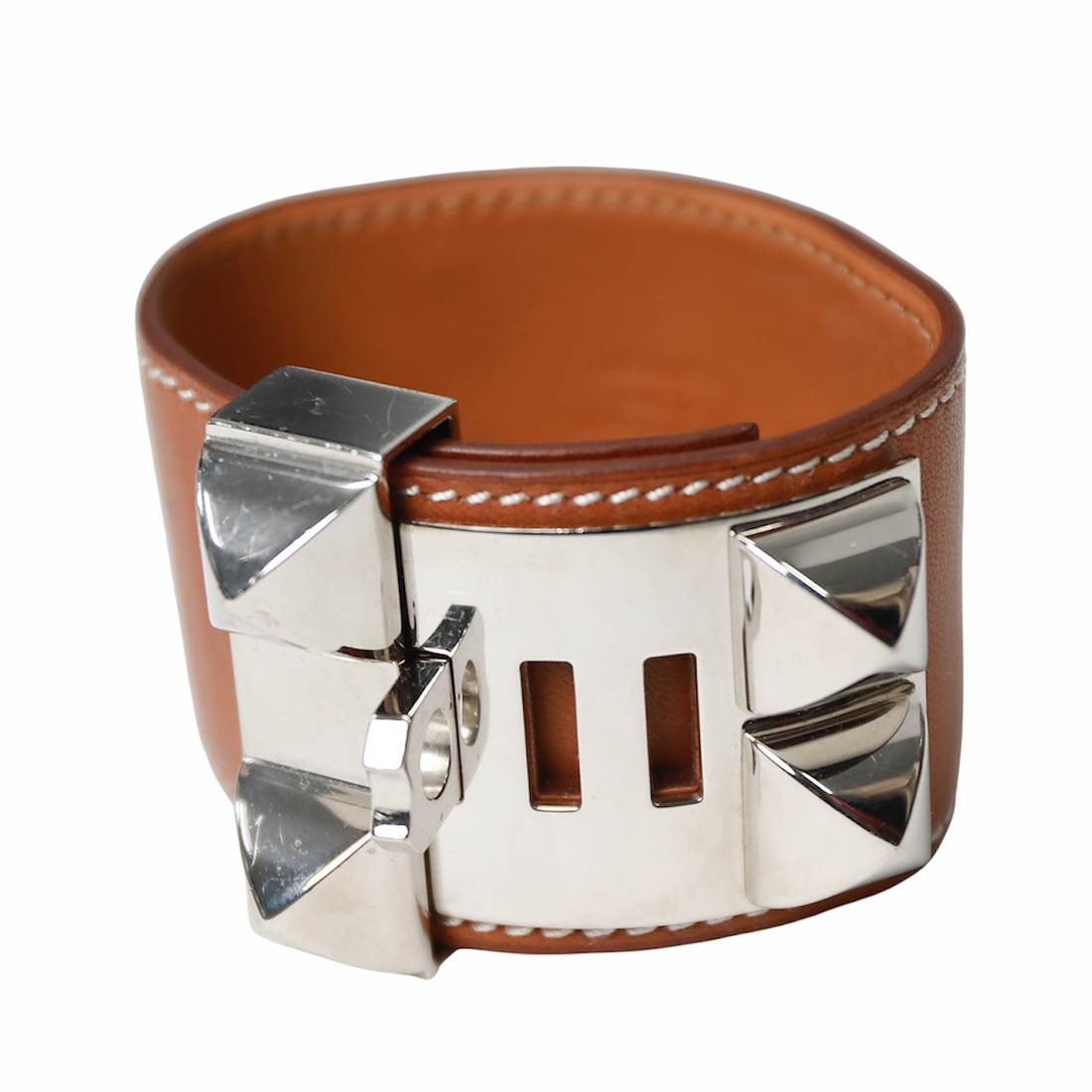 Hermès Collier de Chien leather bracelet
