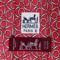 Hermès Classic silk tie with bridle pattern