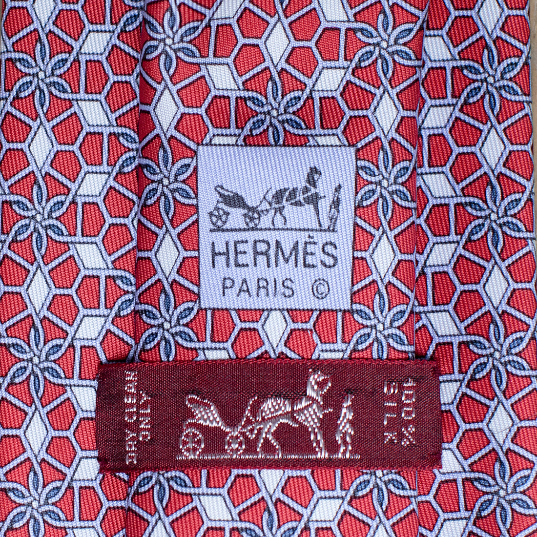 Hermès Klassische Seidenkrawatte