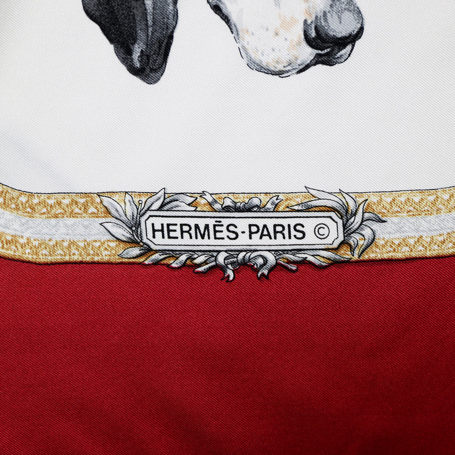 Hermès "Le Laisser Courre" silk scarf
