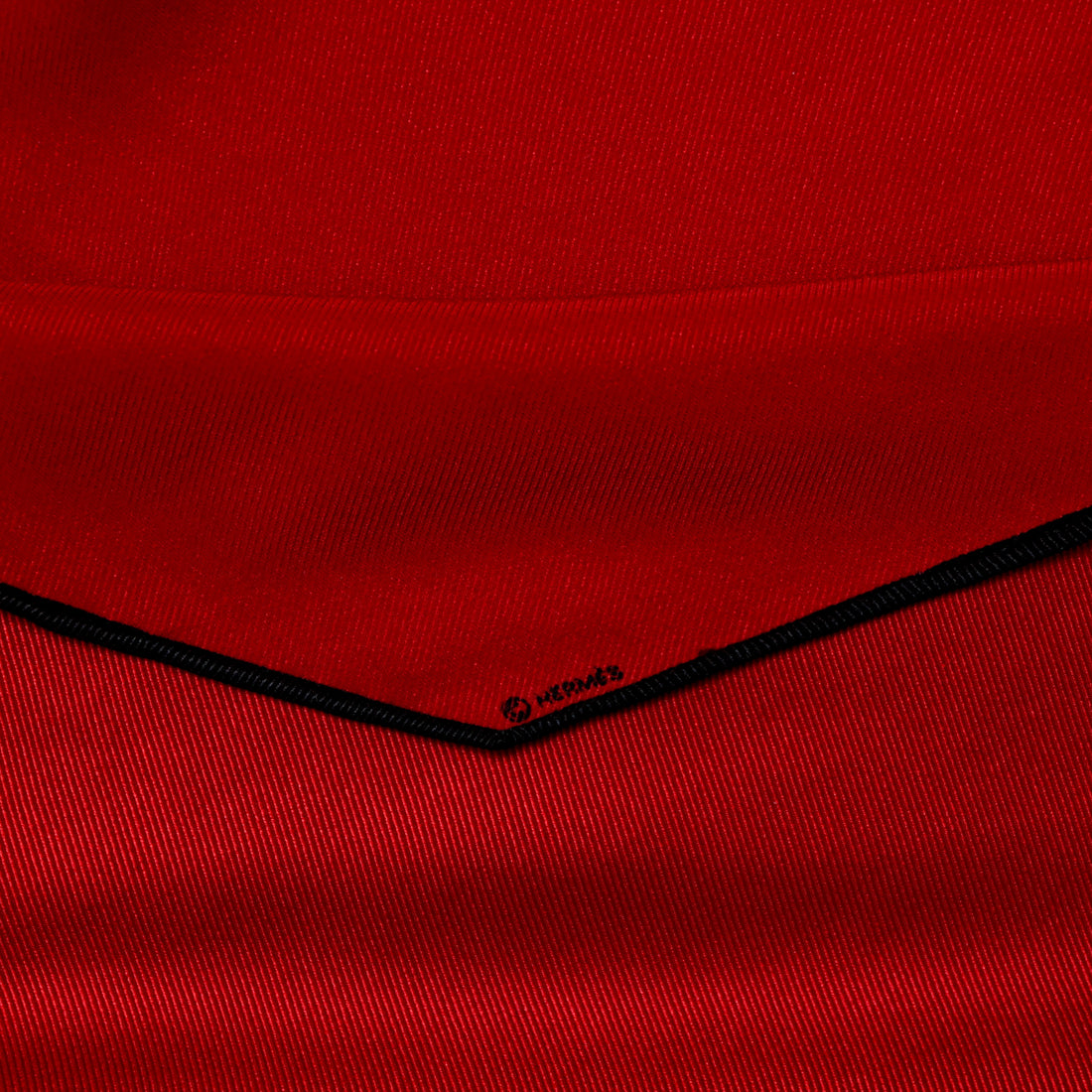 Hermès Seidentuch "Raute" in Rot