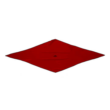 Hermès silk scarf "Rhombus" in red