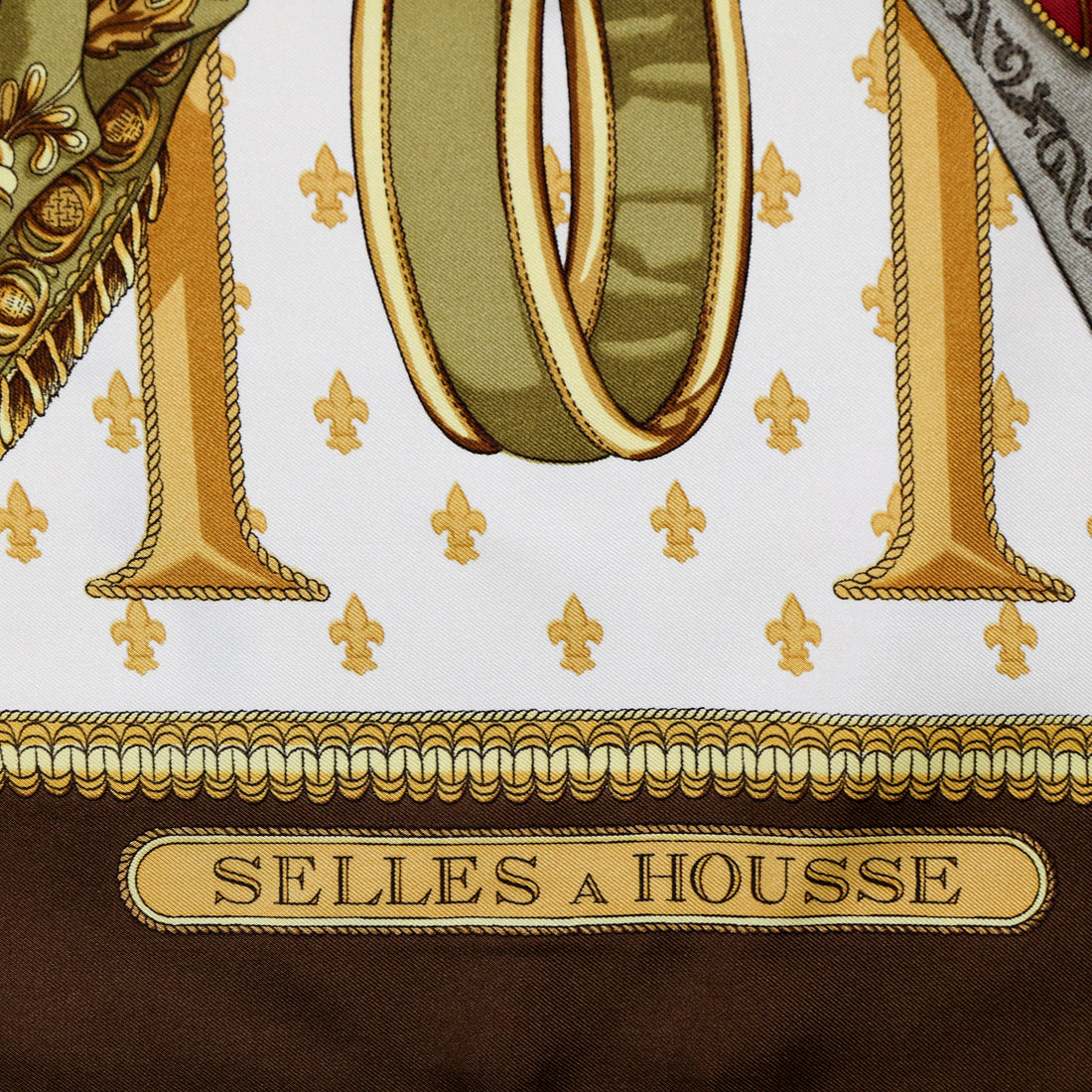 Hermès Silk Scarf "Selles A Housse"