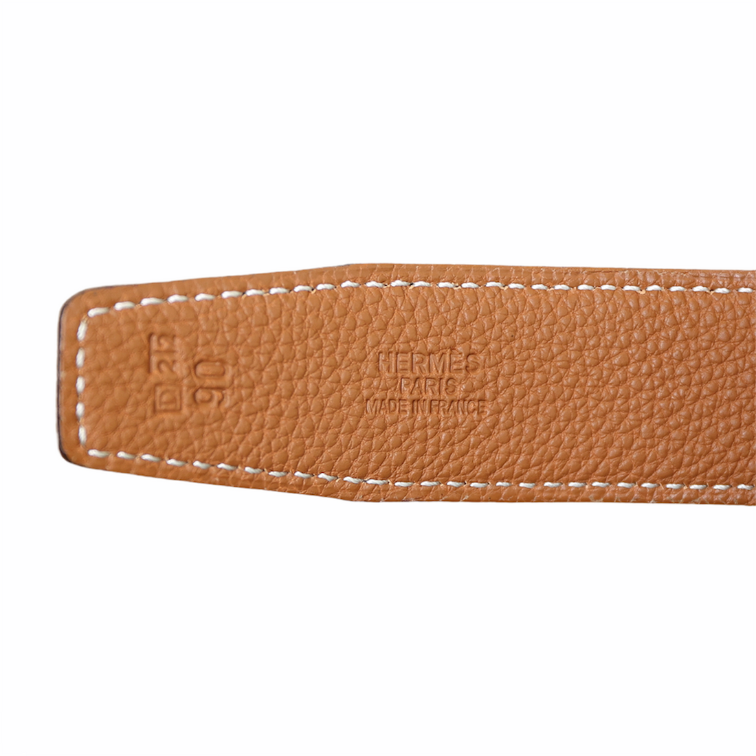 Hermès reversible belt "H" with hammered gold clasp 30mm in black and cognac