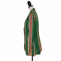 Hermès striped blazer in wild silk