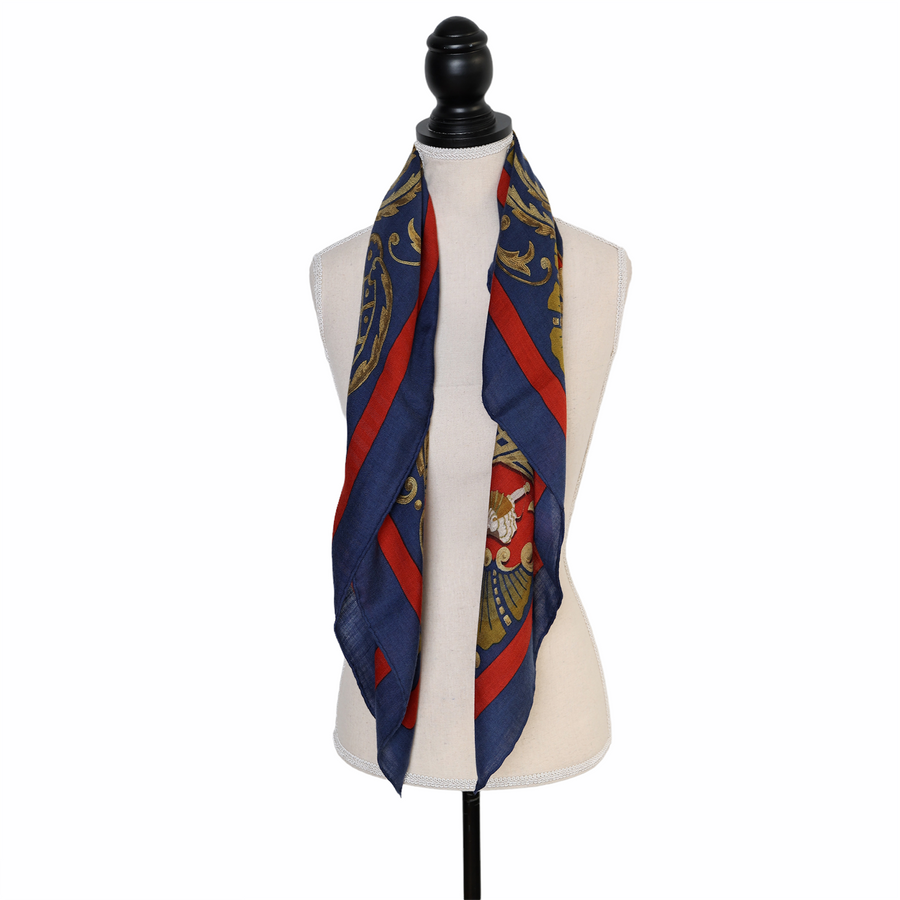 Hermès cashmere scarf "Cheval Turc"