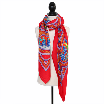 Hermès cashmere scarf "Qalamdan"