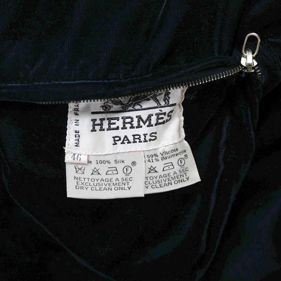 Hermès "Brise de Charme" Wendejacke aus Seide und Samt mit passendem Top