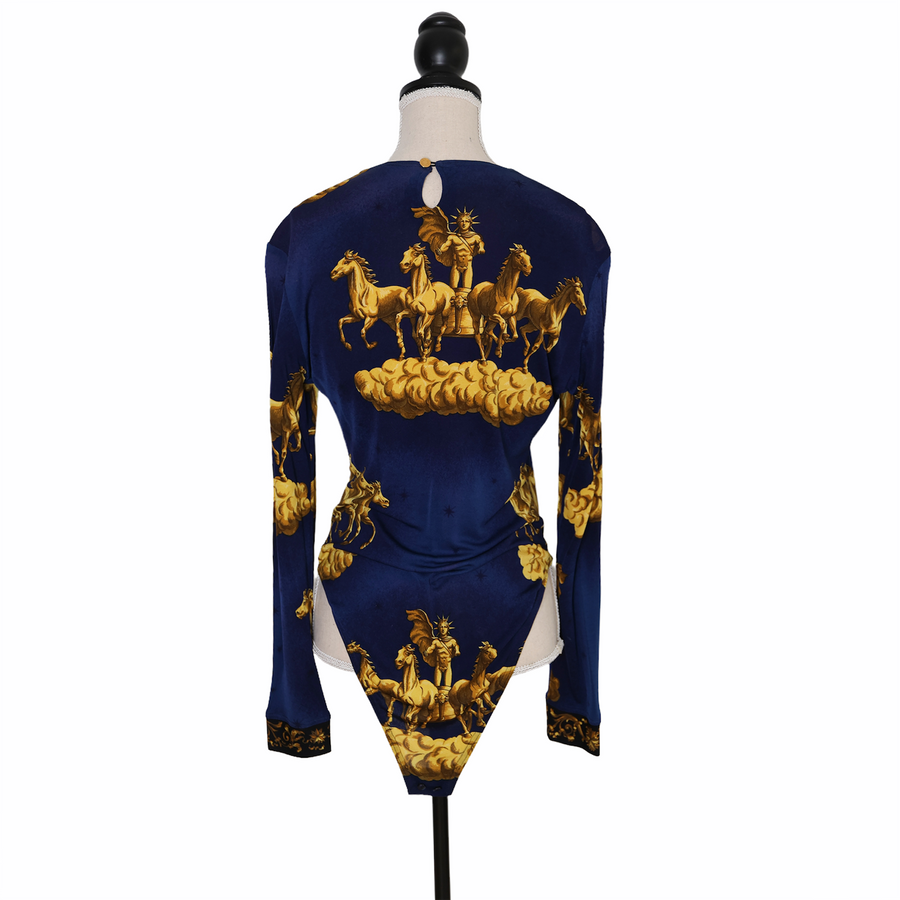 Hermès "Cosmos" Seidenblazer mit passendem Body