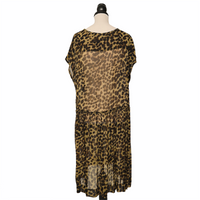 Isabel Marant Étoile Calesi Transparent leopard print dress