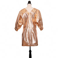 Isabel Marant metallic leather mini dress