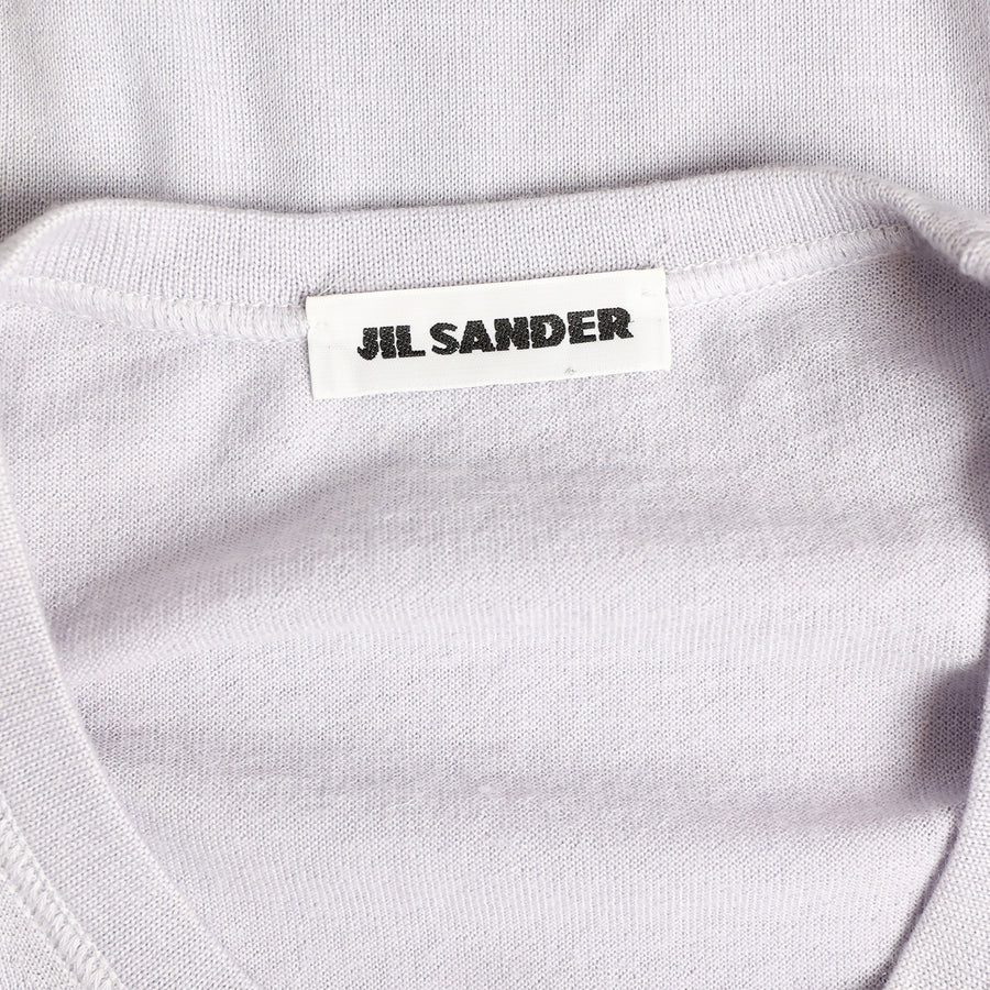 Jil Sander cashmere sweater with short sleeves Light grey