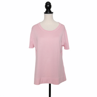 Jil Sander Cashmere sweater with short sleeves Pink