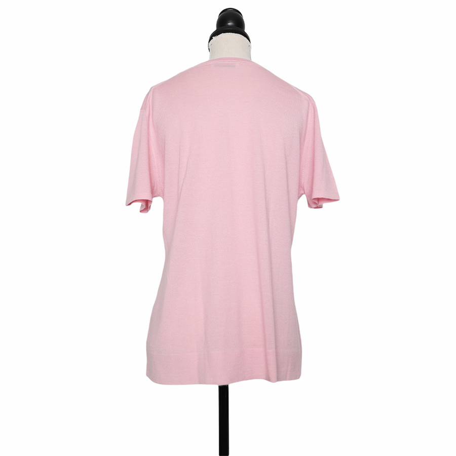 Jil Sander Cashmere sweater with short sleeves Pink